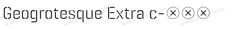 Geogrotesque Extra c字体转换